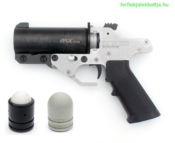 MX-40 Micro gumilövedékes pisztoly, 38 mm-es - Férfias játékok