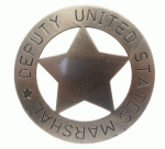 U.S. Marshal helyettes kitűző, 100-0107