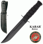 Ka-Bar Black, bőr tokkal, 1211