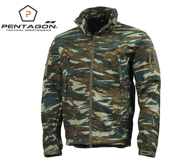 Pentagon Artaxes Soft-Shell taktikai kabát, camo, K08011