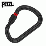 Petzl Attache Black csavaros karabiner, fekete M38A SLN