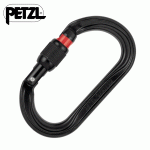 Petzl Oxan Black csavaros acélkarabiner, M72A SLN