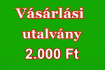 Vásárlási utalvány, 2.000 Ft