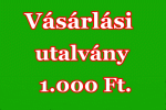 Vásárlási utalvány, 1.000 Ft