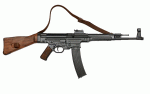 MP44 "Fusil StG44" géppisztoly bőr szíjjal, 100-125