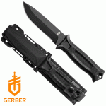 Gerber Strongarm tőr, sima pengével, fekete, 31-003654