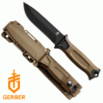 Gerber Strongarm tőr, sima pengével, coyote, 31-003615