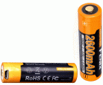 Fenix tölthető elem, beépített mikro-USB töltőnyílással, 18650, 2600 mAh