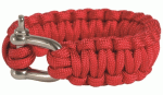 Paracord karkötő seklivel, piros, 2,2 cm, 16370410