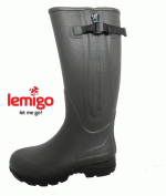 Lemigo Siberia magas szárú, kaucsuk unisex csizma, zöld, 102