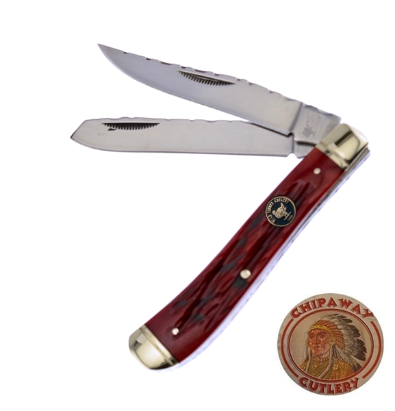 Wild Turkey Cutlery Trapper két pengés zsebkés, FWTC508RPB