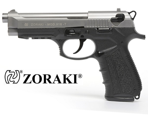 Zoraki 918 TD gázpisztoly, 9 mm, fekete-titán