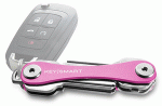 KeySmart aluminium kulcsrendező, 2-8 kulcs számára, pink, CV-KS019E-PK