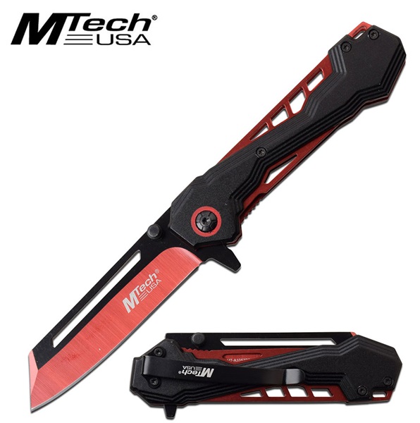 MTech Linerlock Black-Red, MTA1057RD