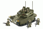 Sluban Merkava tank építőjáték, B0305 