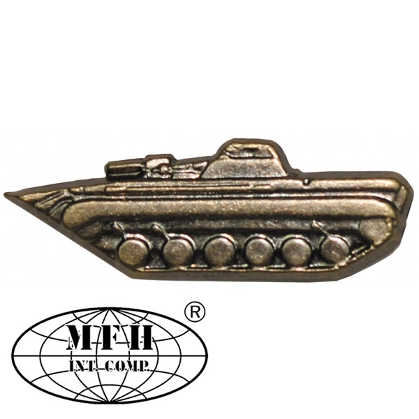 CZ/SK kitűző, bronz, "Panzer", 636100B