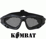 Kombat airsoft szemüveg, rácsos, fekete 