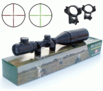 King Optics Field Target fegyvertávcső, 6-24x50, világítós szálkereszt, parallax