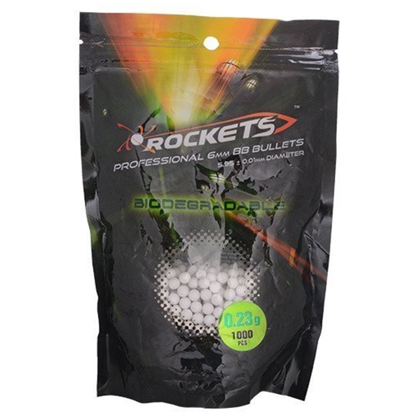 Rockets Professional bio airsoft lövedék, 0,23 g, 1000 db, ROC06-010508-00