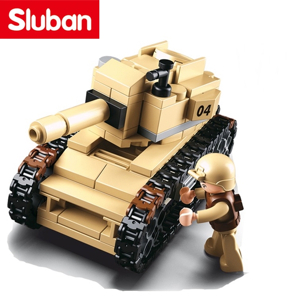 Sluban Army harckocsi 1 figurával építőjáték, B0587B