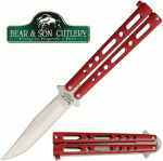 Bear&Son Buterfly Red pillangókés, 117R