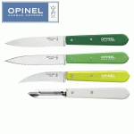 Opinel Essentiels hámozó szett, zöld színek, 001709