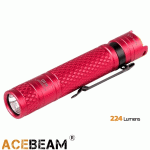 AceBeam M10 elemlámpa, 224 Lumen, piros