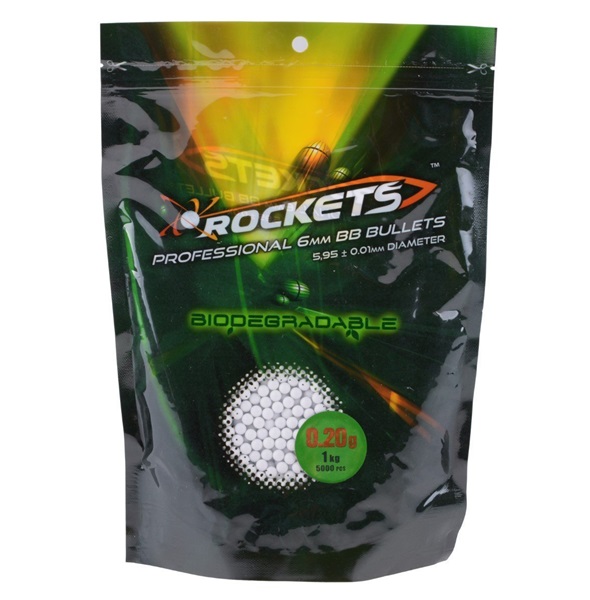 Rockets Professional bio airsoft lövedék, 0,20 g, 5000 db, ROC-16-006033-00