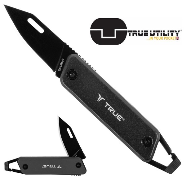 True Utility Modern Keychain Knife, ezüst, TU7060N