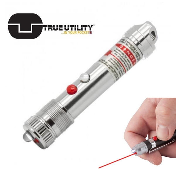 True Utility Laserlite, mini lámpa lézerrel,  TU289K