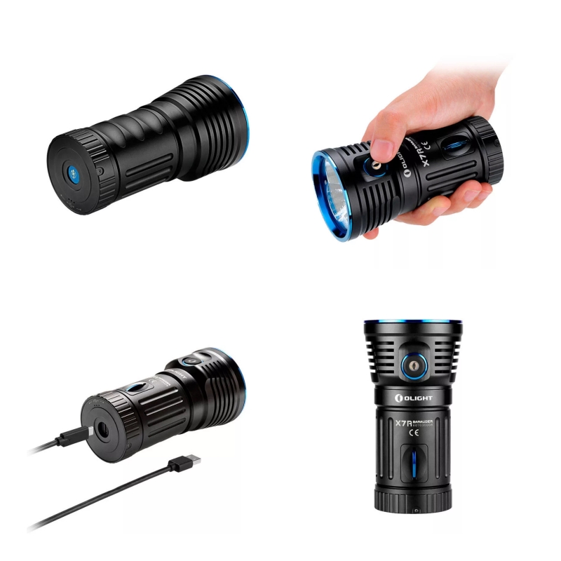 Lampe Torche Olight X7R MARAUDER – Ultra Puissante 12000 Lumens – Neuve
