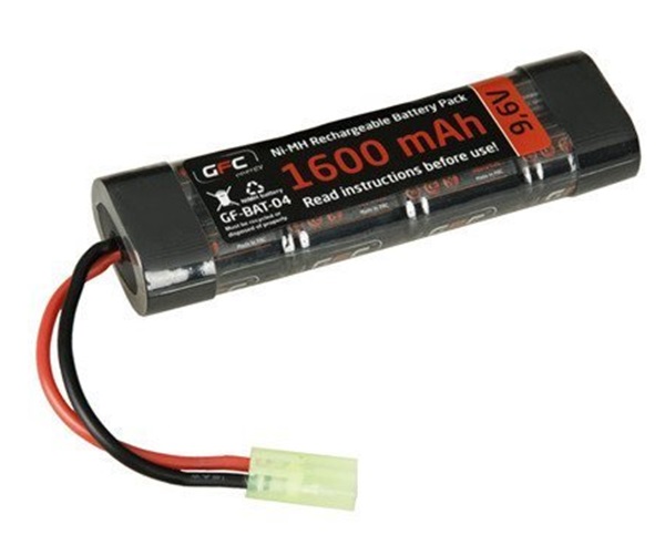 NiMH akkumulátor 9,6V, 1600 mAh, GFE-06-003046