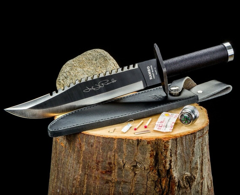 RAMBO knife First Blood Part II Signature Edition with survival kit, 9295