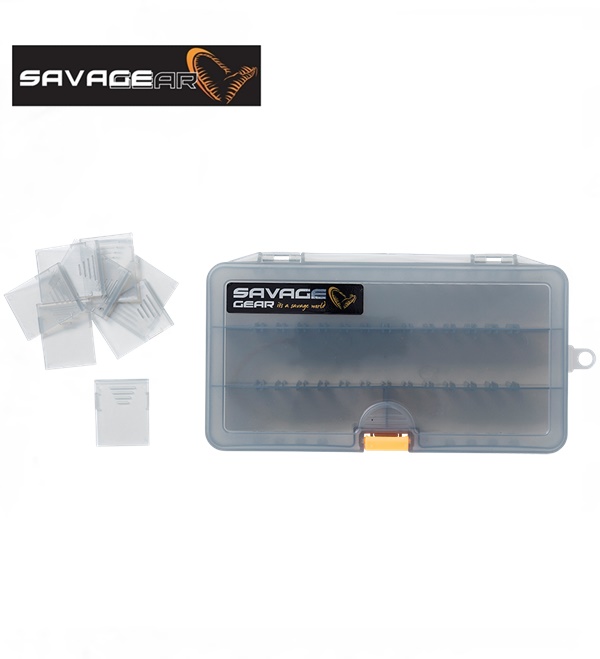 Savage Gear műcsalis doboz, 4B Smoke, 21,4x11,8x4,5cm, 76774