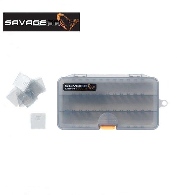 Savage Gear műcsalis doboz, 3A Smoke, 18,6x10,3x3,4cm, 76771