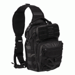 Mil-tec® One Strap Assault keresztpántos Molle hátizsák "Tactical Black", 14059188