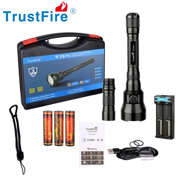 Trustfire 3T6 Pro fegyverlámpa szett, TRF3T6Prokit