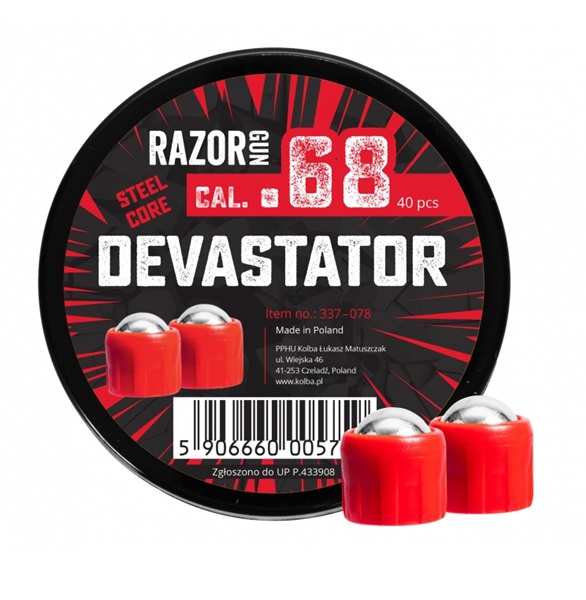 Razor Devastator cal.68 acélmagvas lövedék, 40 db