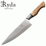 Ryda Knives ST650 szakácskés 20,5 cm, damaszk acél, R-0701