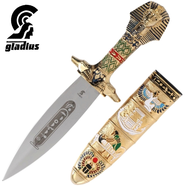 Gladius Tutankhamon tőr tokkal, 30 cm, GL504