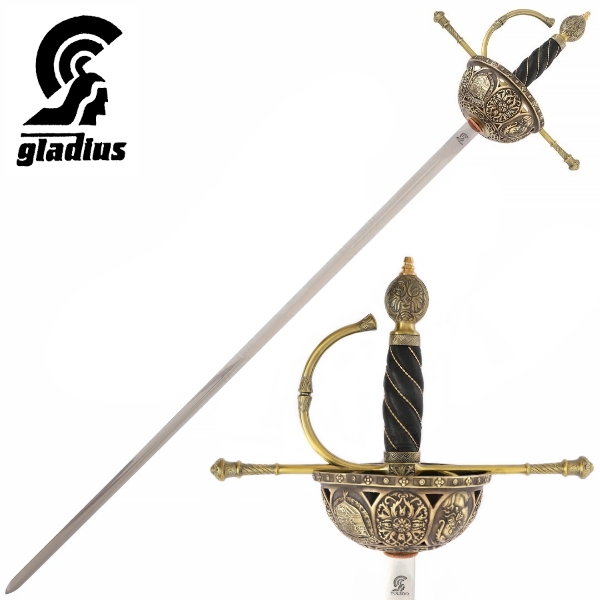 Gladius Cazoleta vívótőr, bronz,  GL273