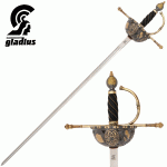 Gladius Cazoleta vívótőr, fekete-arany,  GL278