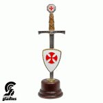 Gladius mini pajzs karddal, Crusados, GL17009