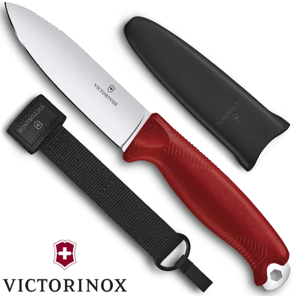 Victorinox Venture tőr tokkal, piros, 3.0902