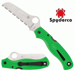 Spyderco Atlantic Salt Green, recés penge, C89FSGR