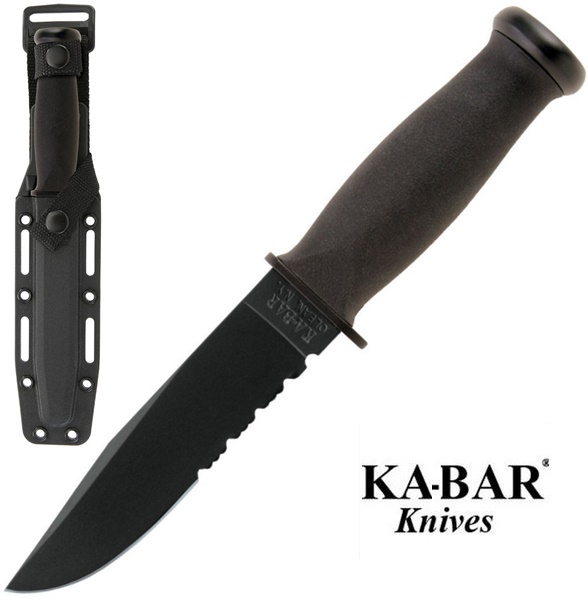 Ka-Bar Mark I Kraton, félig recés pengével, 2222