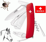 Swiza SH09R-HTT Horse & Tick Tool Red, C411601000