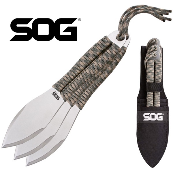 Sog Fling Throwing Knives, dobókés készlet, 3 db, FX41N-CP