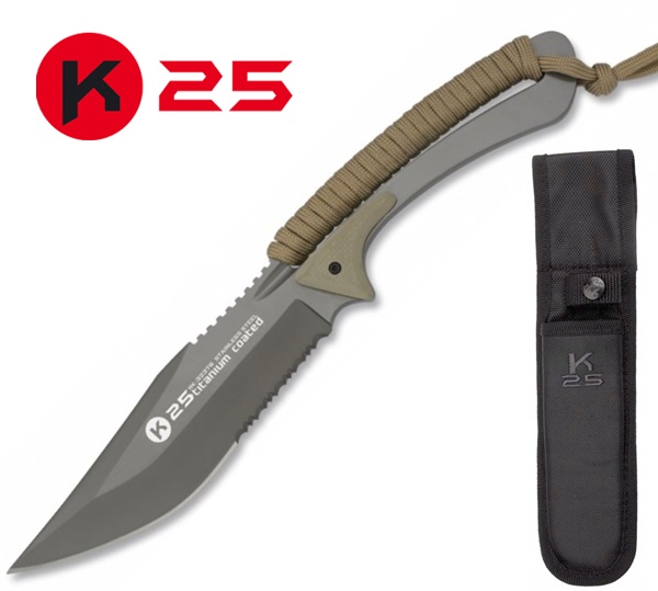 K25 Cord Strung Tactical Knife, 32378