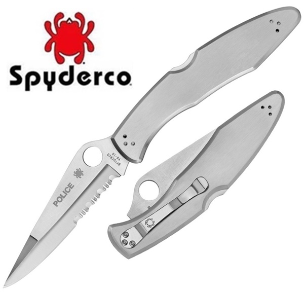 Spyderco Police, félig recés penge, C07PS